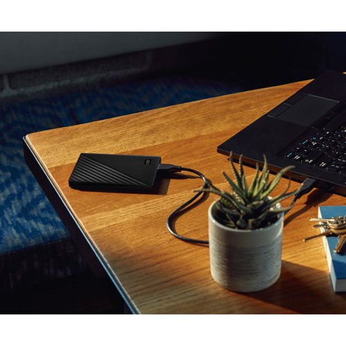 WD My Passport 4TB USB Portable External Hard Drive (WDBPKJ0040BBK-WESN) - Black - Image 3