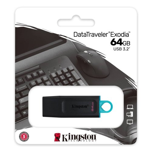 Kingston DataTraveler Exodia 64GB USB 3.2 (Gen 1) Flash Drive - Image 2